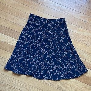 Flower print skirt